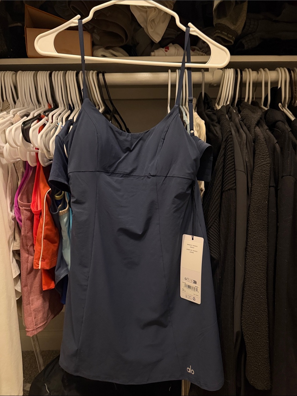 ALO Yoga Womenβs Navy Blue tennis breezy Dress